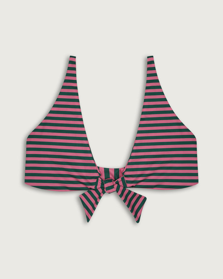 TOP CASCAIS NUDO AJUSTABLE GREEN STRIPES