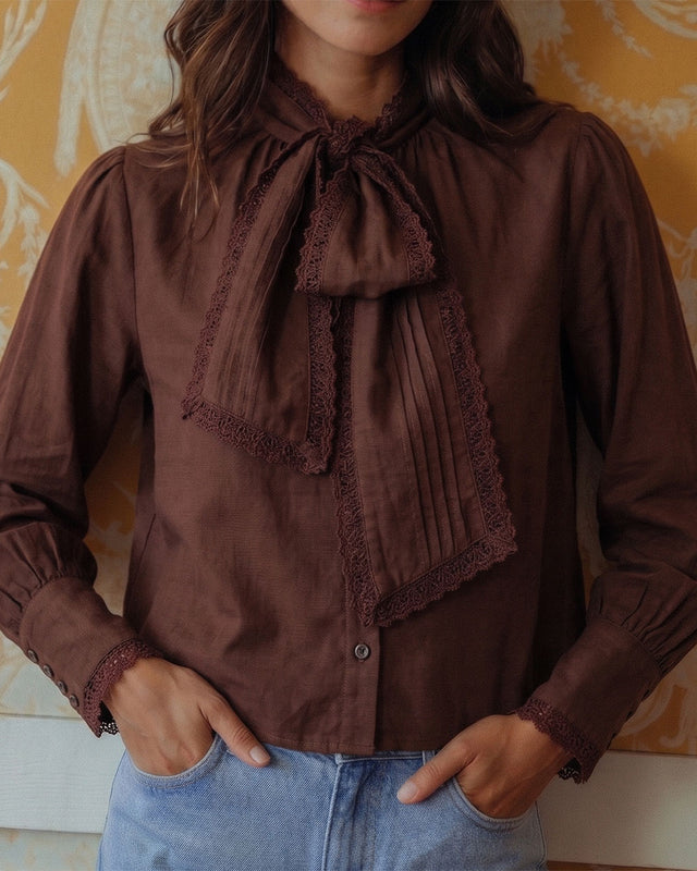 BLUSA NALA CHOCOLATE