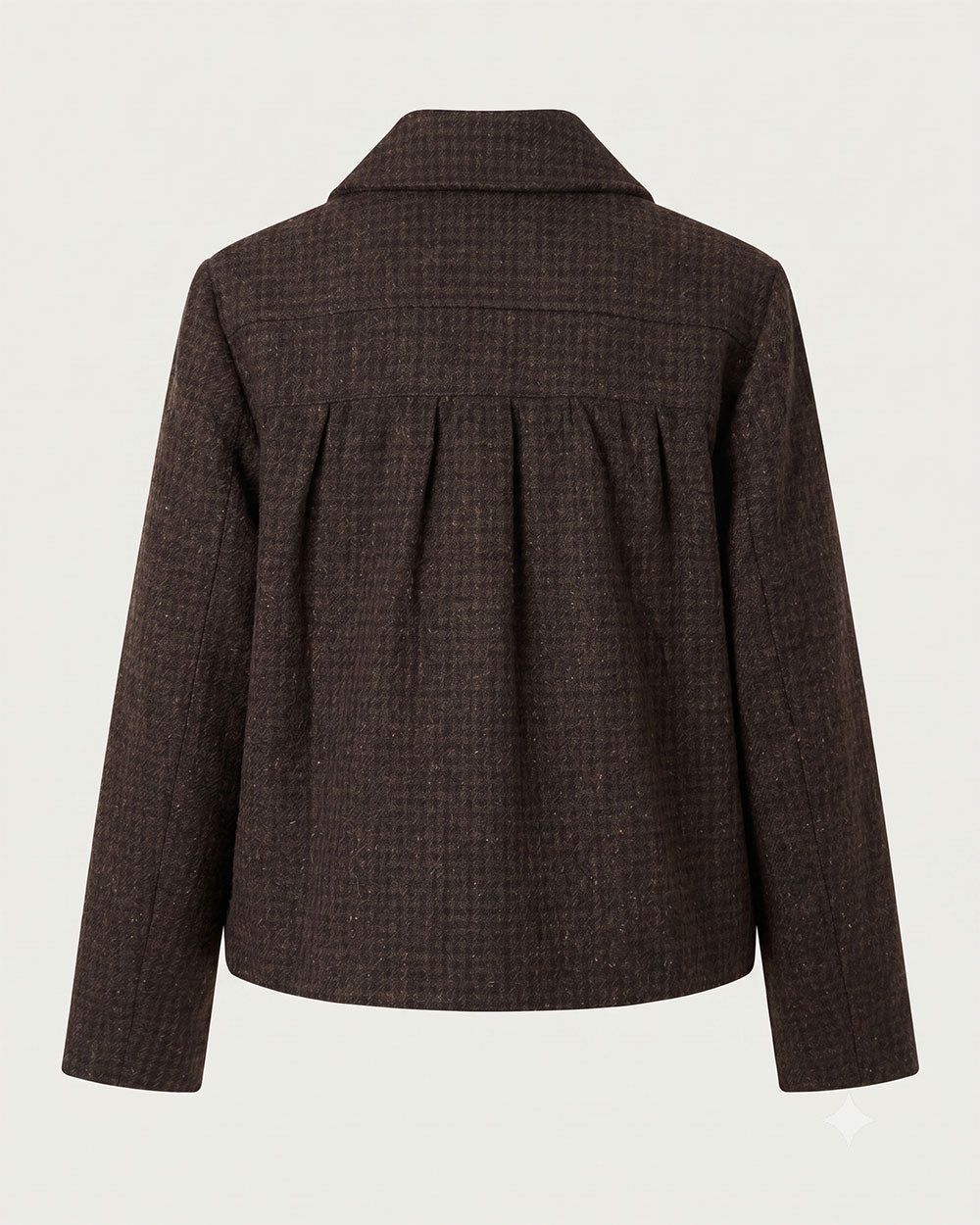 CHAQUETA ZANI LANA BROWN CHECKS