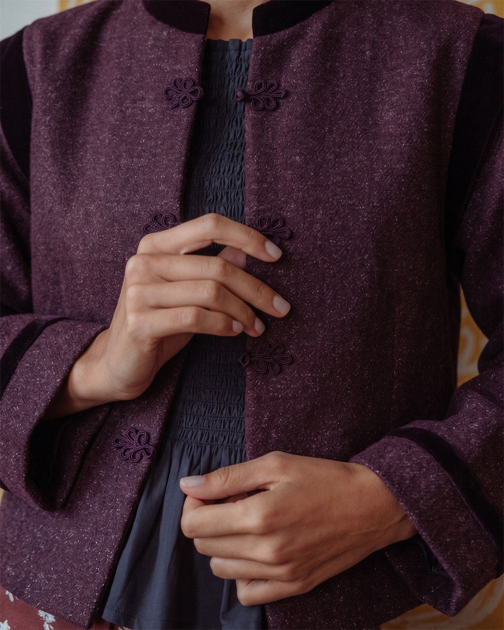 CHAQUETA ANKA BURGUNDY