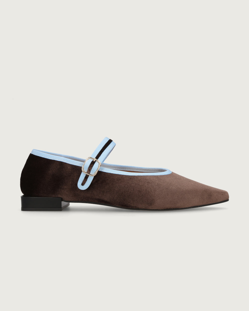 BALLERINA JANE CHOCOLATE/LIGHT BLUE