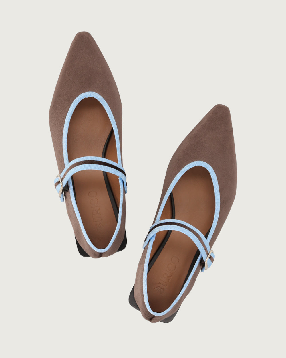 BALLERINA JANE CHOCOLATE/LIGHT BLUE