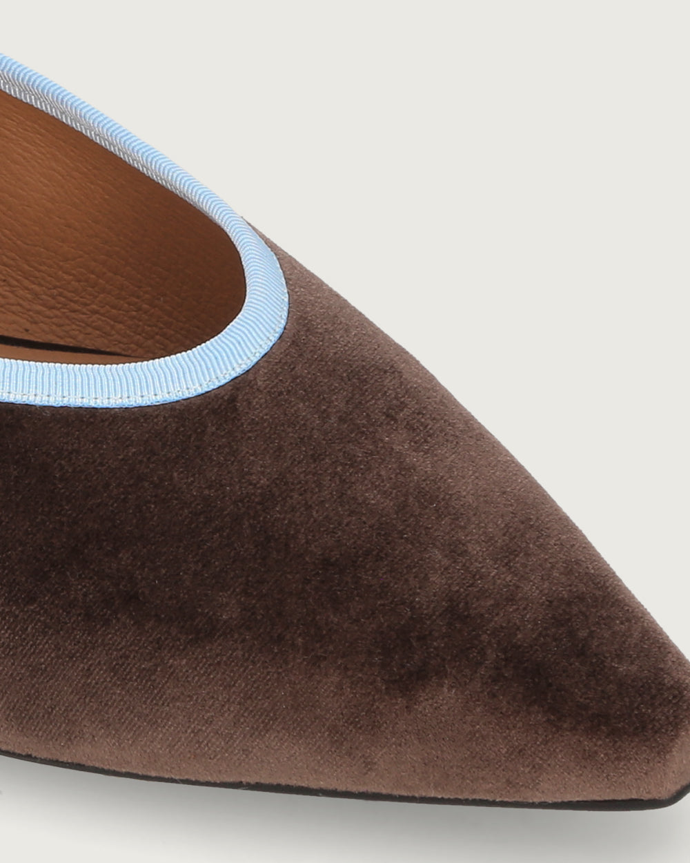 BALLERINA JANE CHOCOLATE/LIGHT BLUE