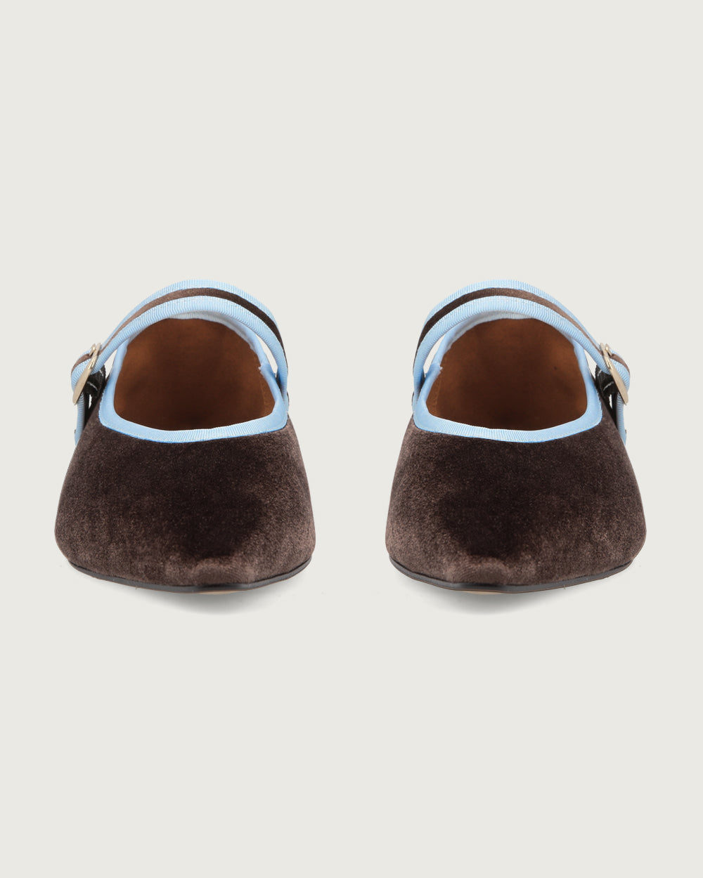 BALLERINA JANE CHOCOLATE/LIGHT BLUE