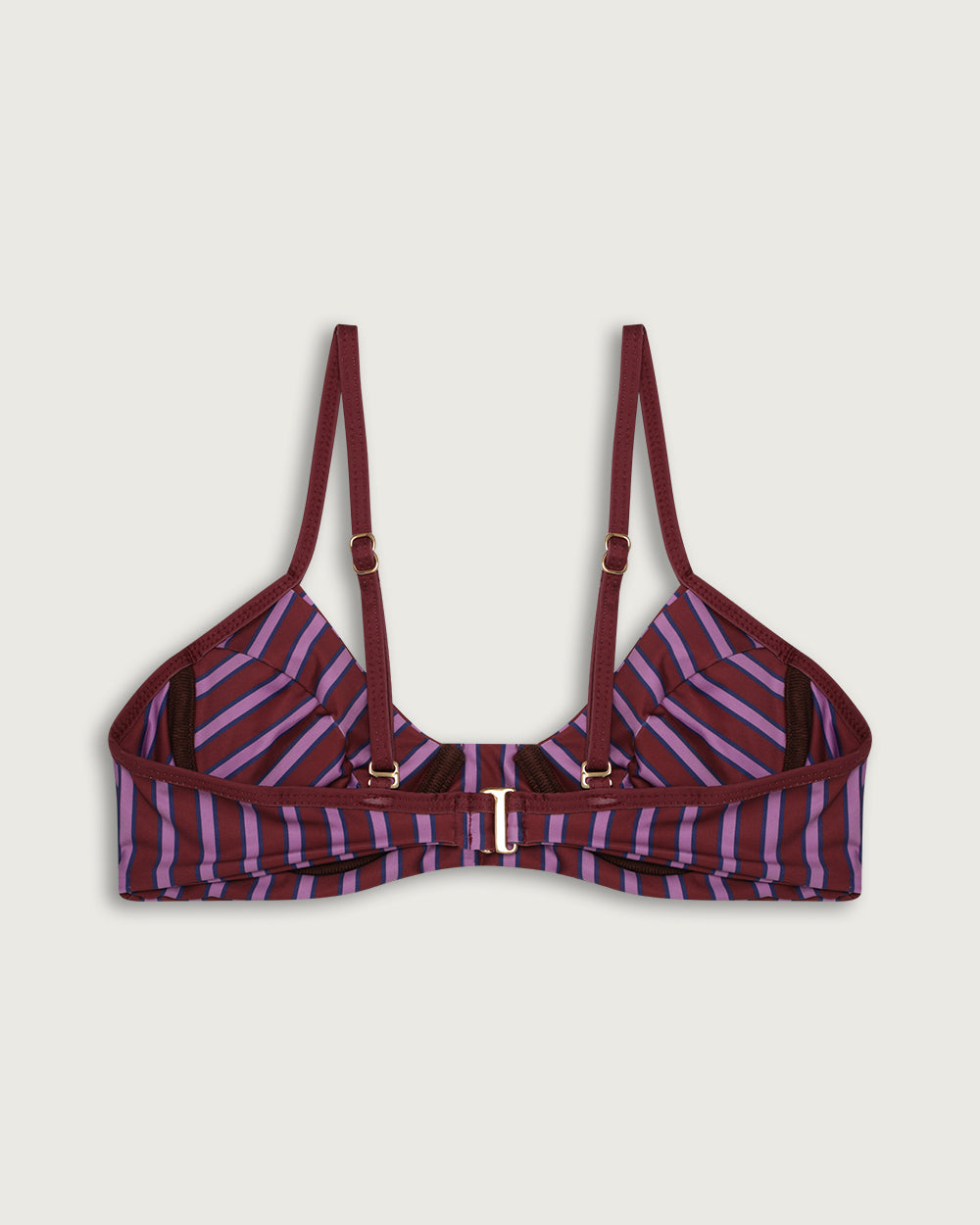 TOP LILIA CON ARCO LILA STRIPES