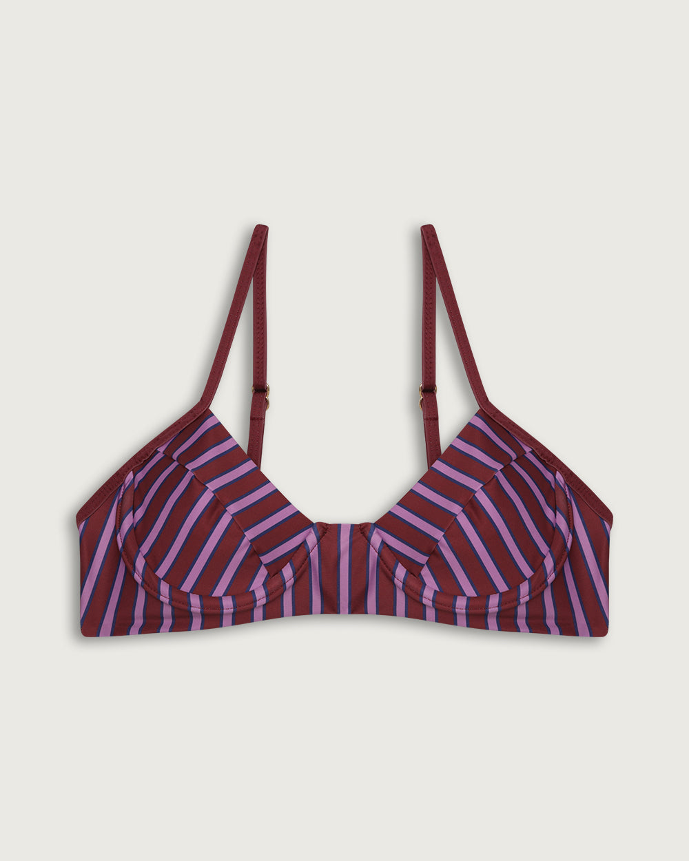 TOP LILIA CON ARCO LILA STRIPES