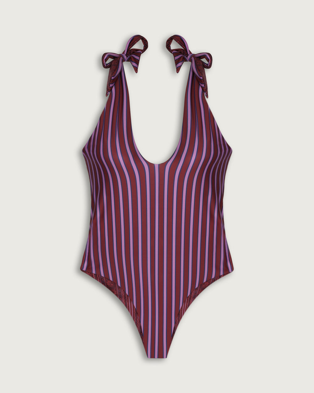 ONE PIECE CORAL LILA STRIPES / CIRCUS PRINT