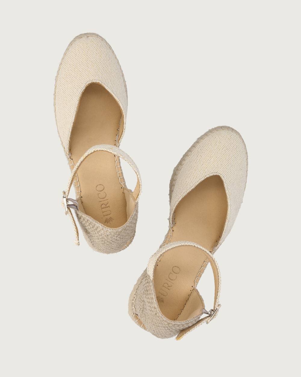 CUÑA MARSELLA BEIGE BRILLOS