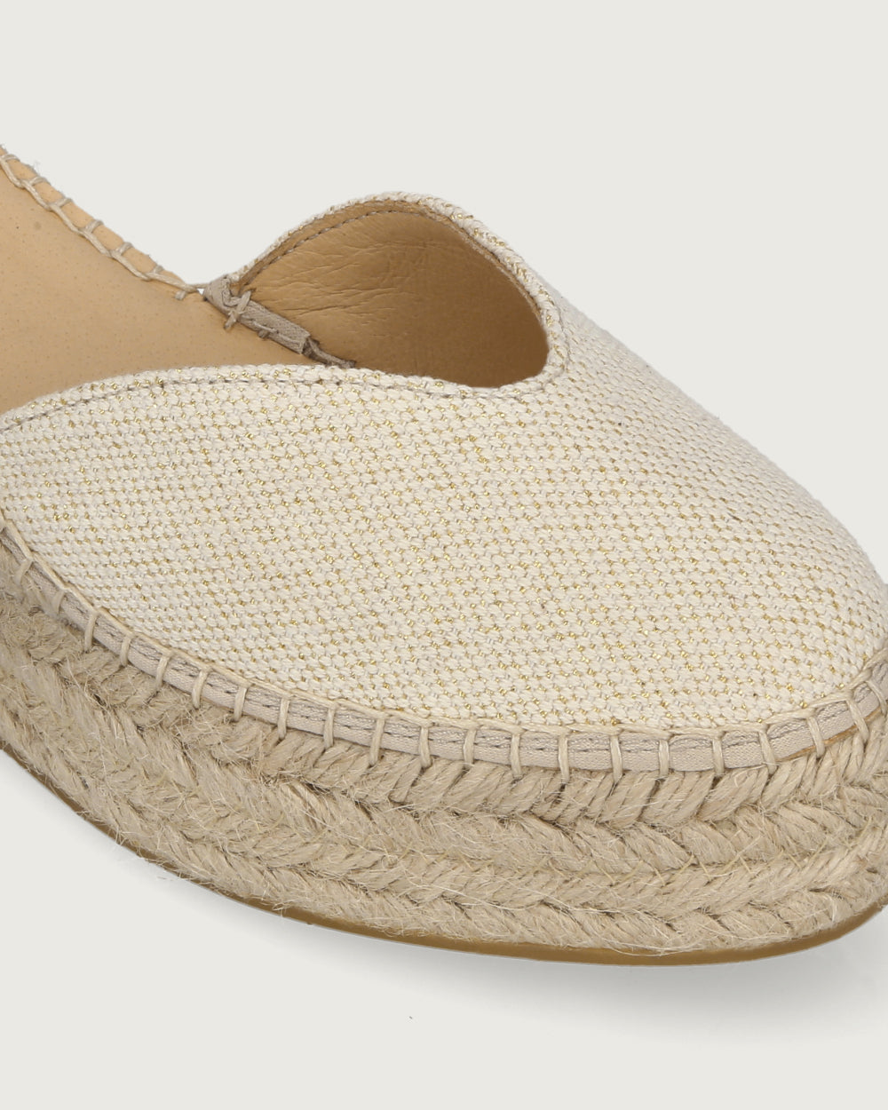 CUÑA MARSELLA BEIGE BRILLOS