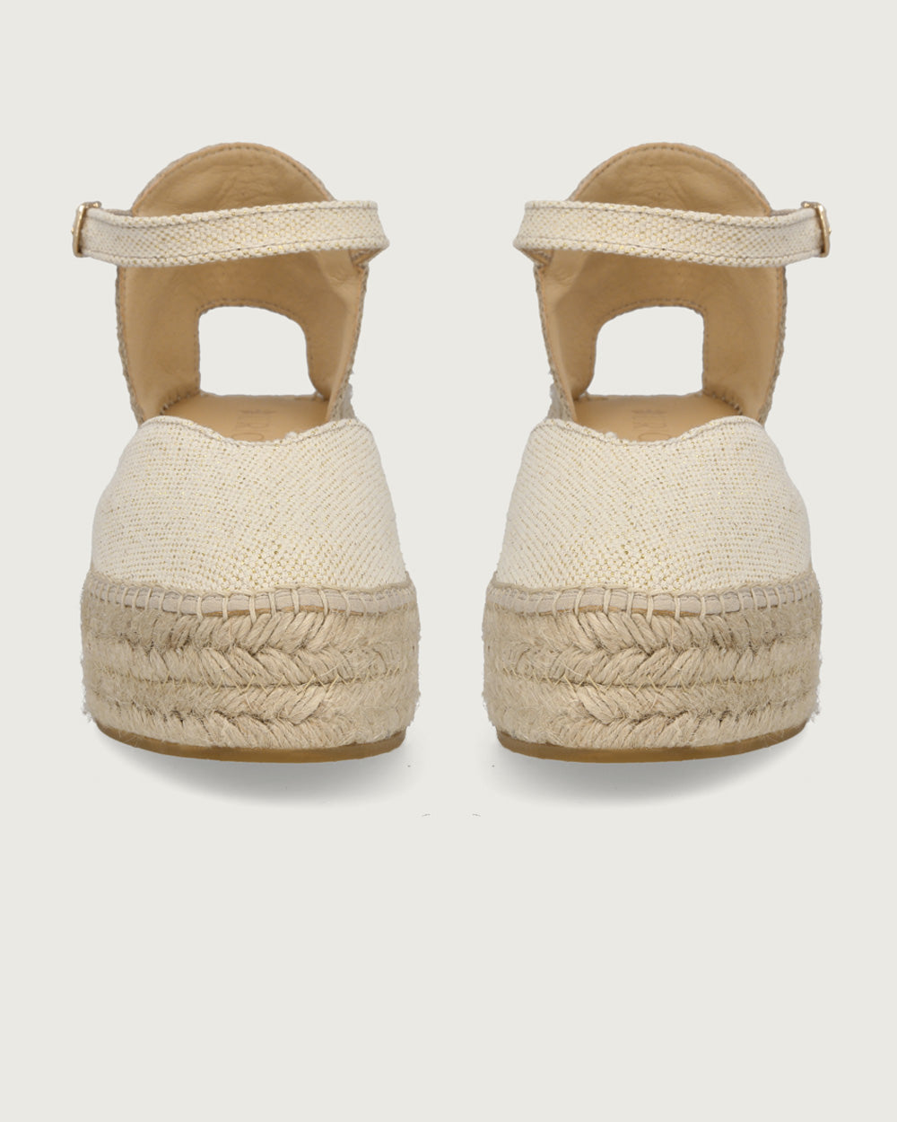 CUÑA MARSELLA BEIGE BRILLOS