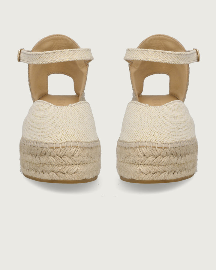 CUÑA MARSELLA BEIGE BRILLOS