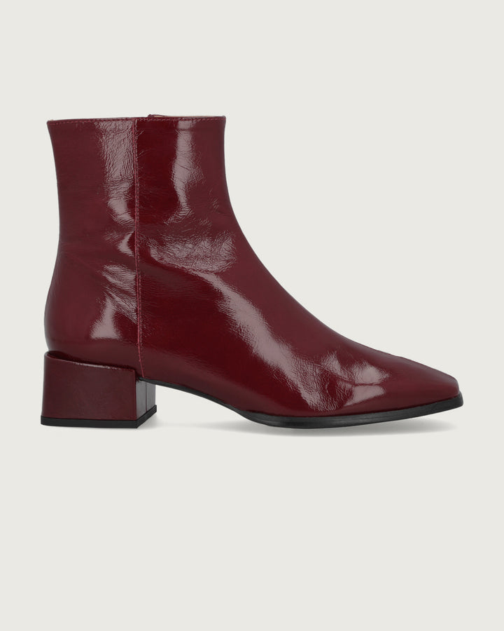 BOTÍN MEGAN BURGUNDY