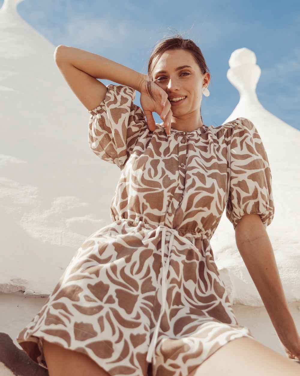 ENTERITO AZALEA PRINT BROWN