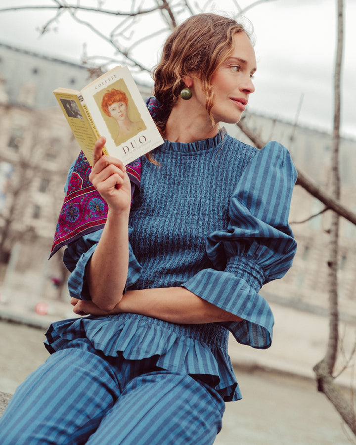 BLUSA CIARA BLUE LINES