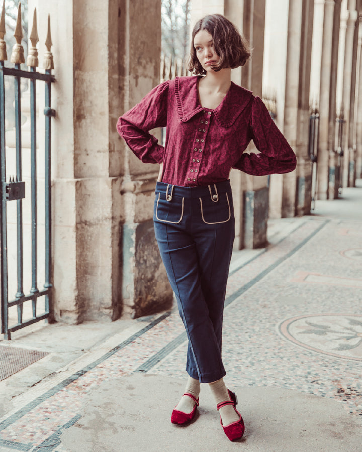 BLUSA FLORE BURDEO