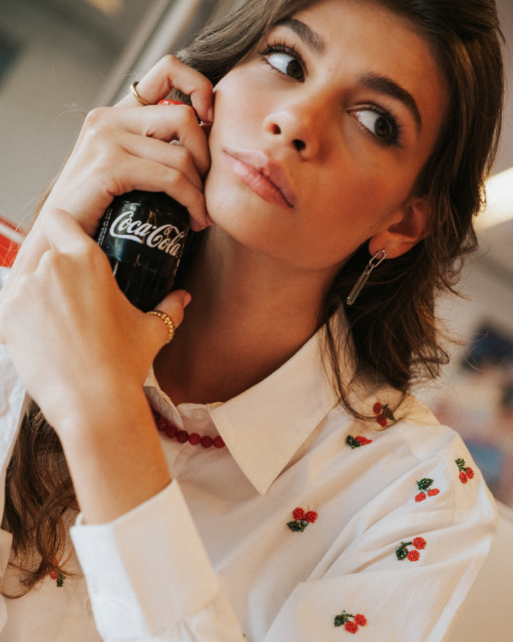 CAMISA GLITZ CHERRY