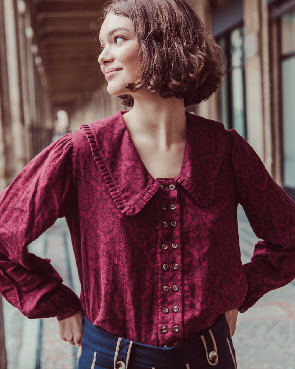 BLUSA FLORE BURDEO