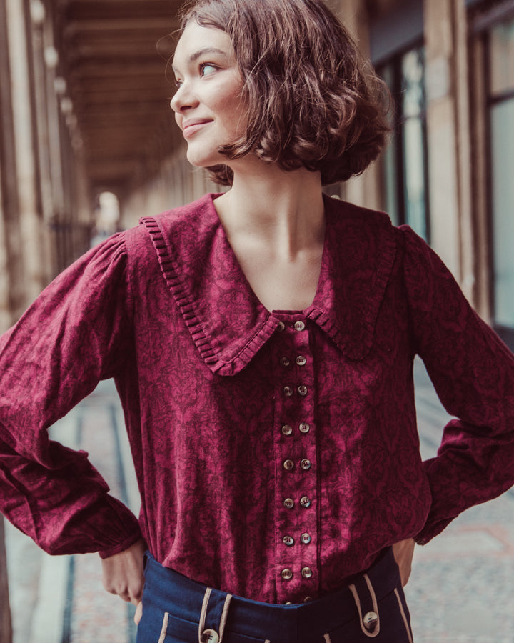 BLUSA FLORE BURDEO