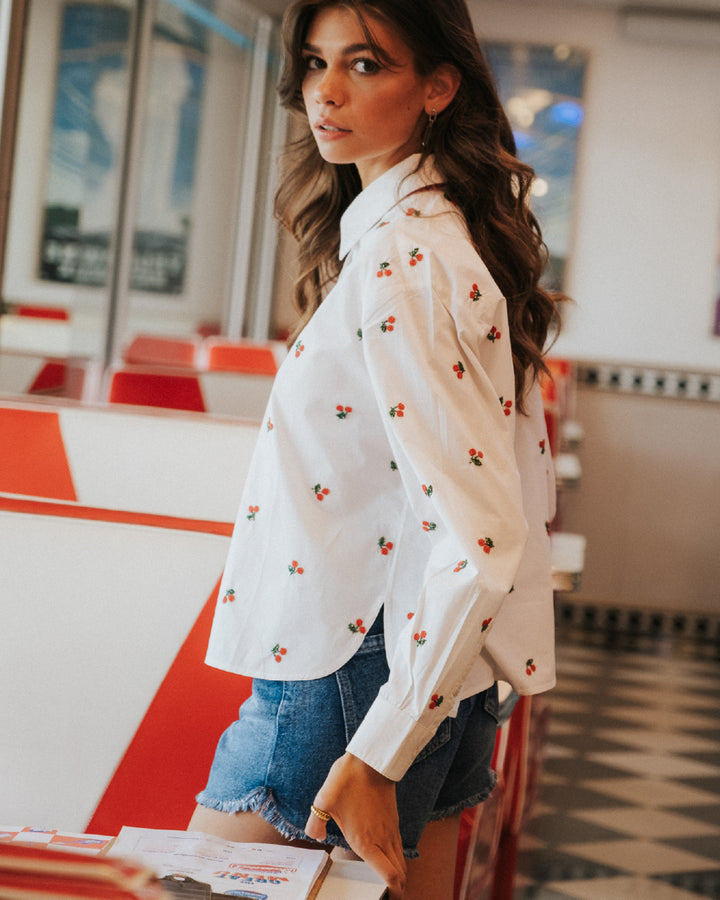 CAMISA GLITZ CHERRY