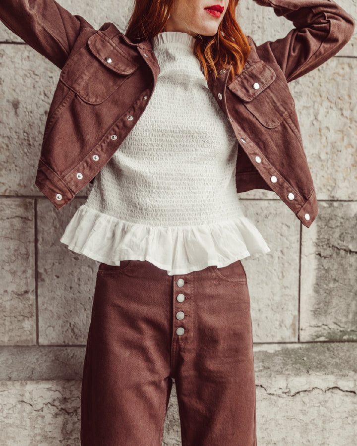JEANS BRASS BROWN