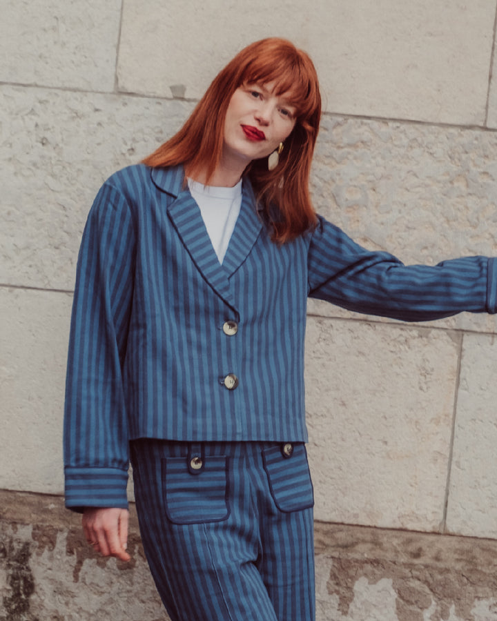 BLUSA CIARA BLUE LINES