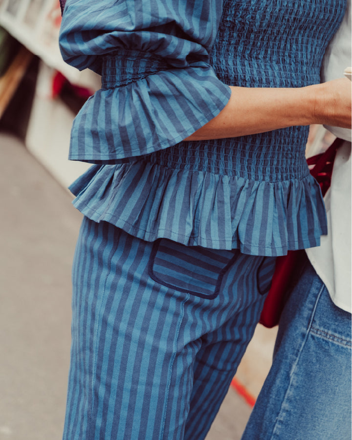 BLUSA CIARA BLUE LINES
