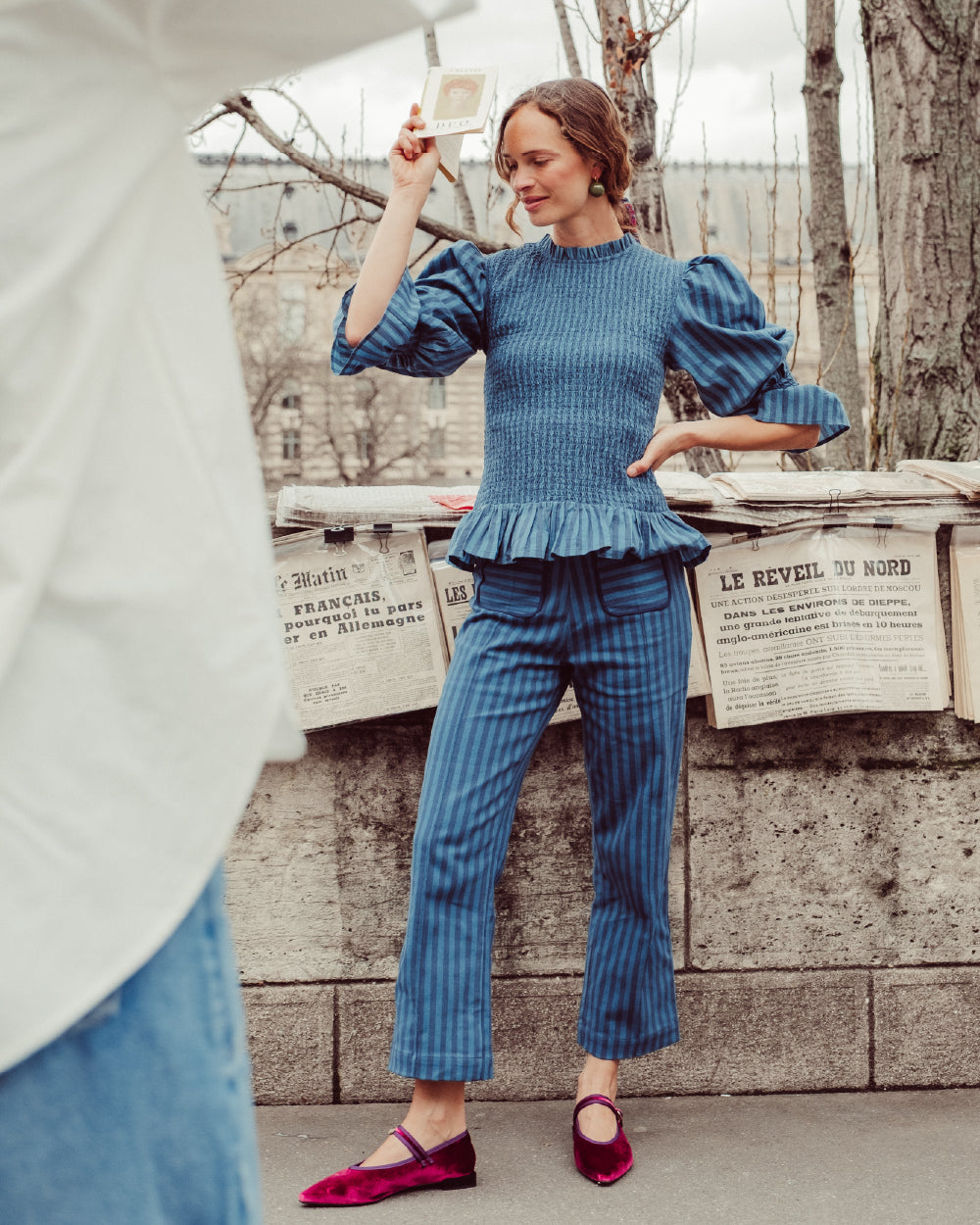 BLUSA CIARA BLUE LINES