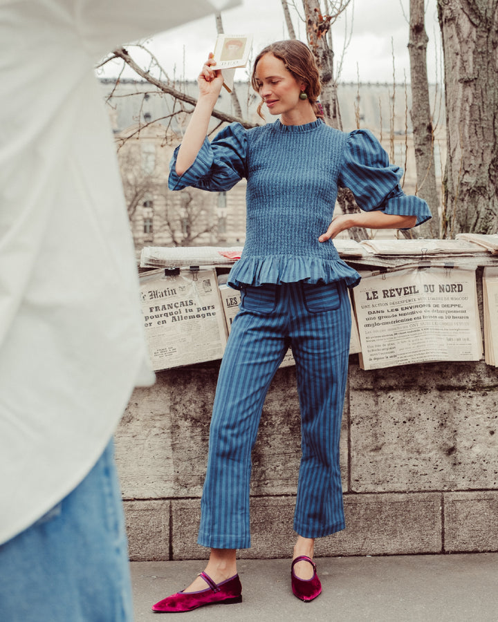BLUSA CIARA BLUE LINES