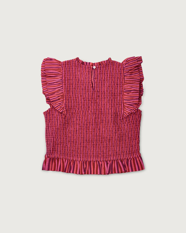 BLUSA ARLEQUIN FUCSIA STRIPES