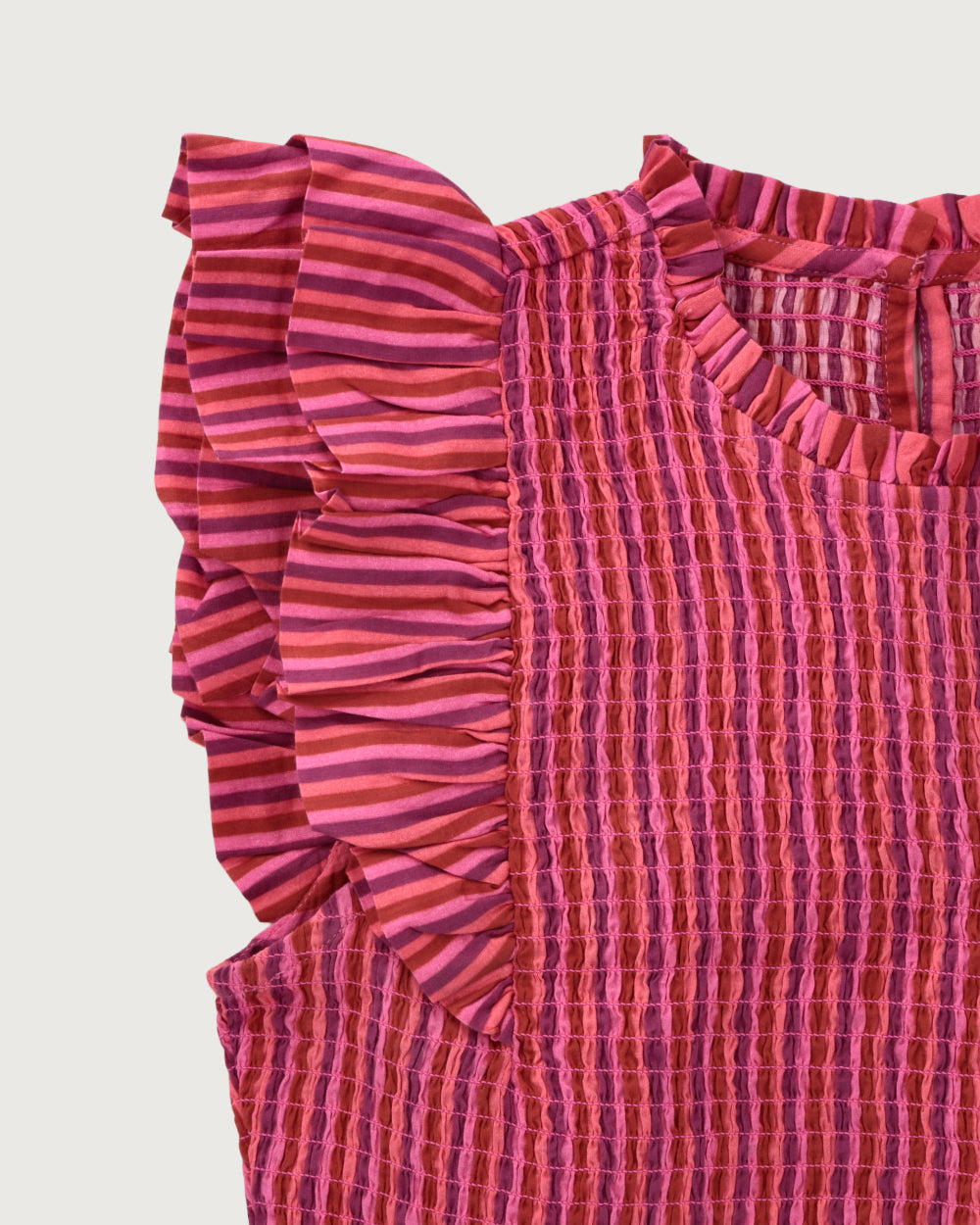 BLUSA ARLEQUIN FUCSIA STRIPES