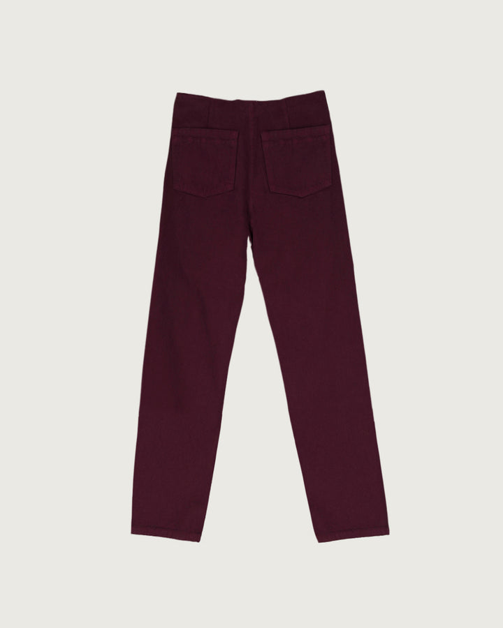 JEANS BRASS BURGUNDY