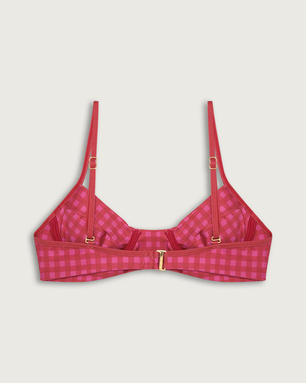 TOP LILIA CON ARCO PINK VICHY