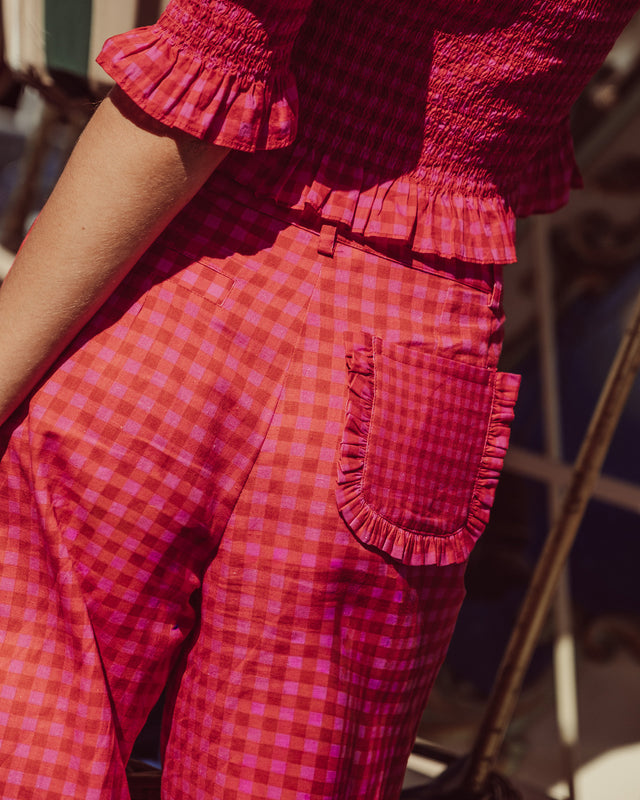 PANTALÓN LUCES PINK VICHY