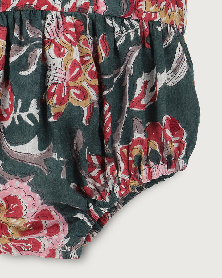 RANITA LUNETA PETROL BLUE FLOWERS PETIT