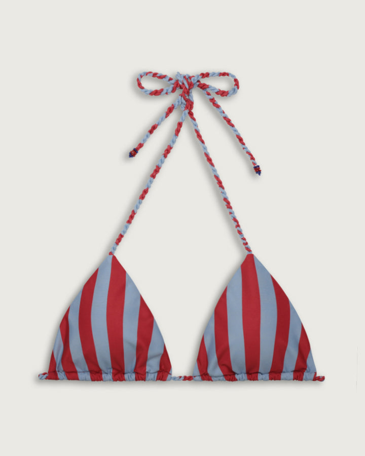 TOP SALINA TRIANGULOS RED STRIPES