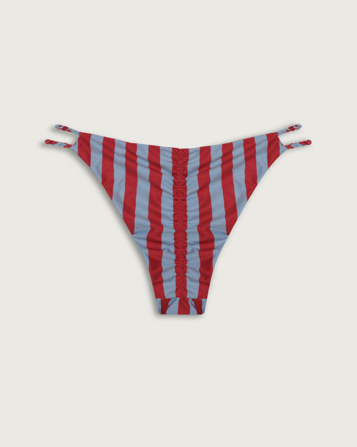 BOTTOM MINI TRENZADO RED STRIPES