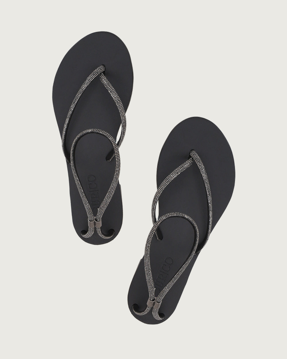 SANDALIA RODAS BLACK BRILLOS