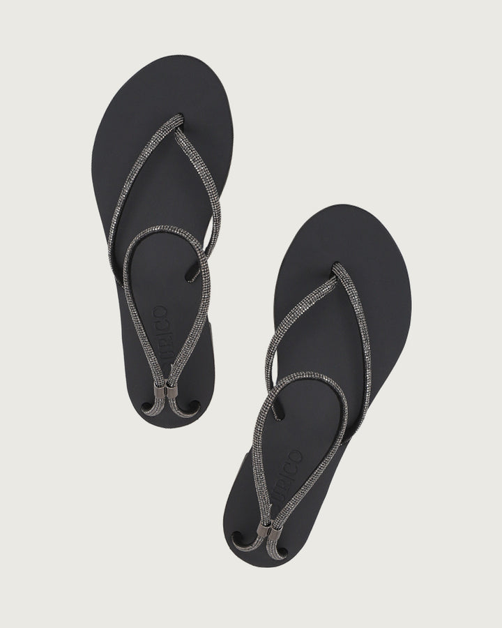 SANDALIA RODAS BLACK BRILLOS