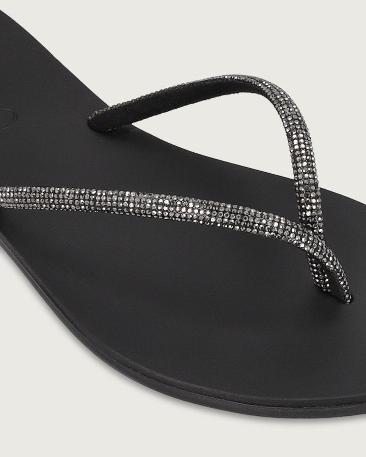 SANDALIA RODAS BLACK BRILLOS