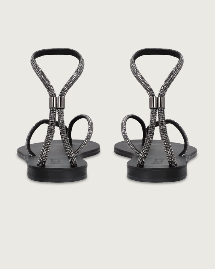 SANDALIA RODAS BLACK BRILLOS