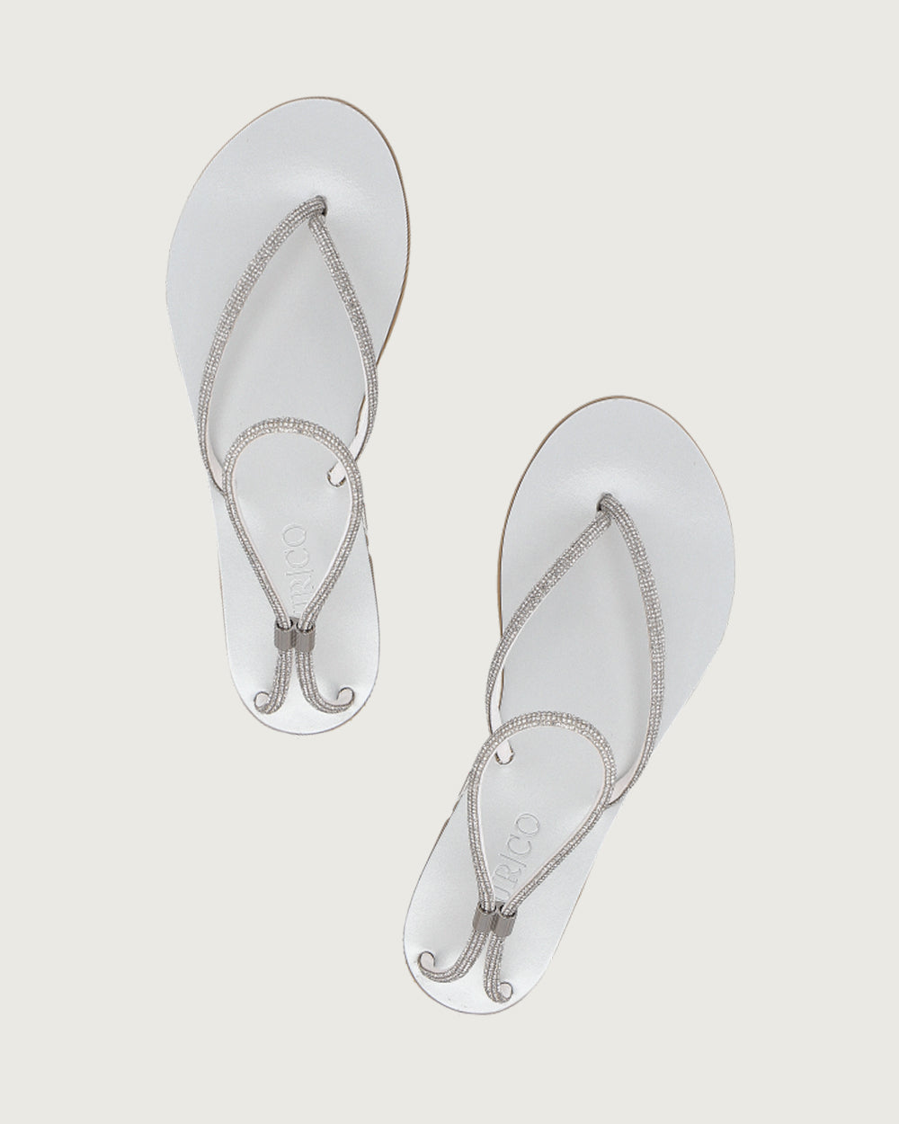 SANDALIA RODAS SILVER CON BRILLOS