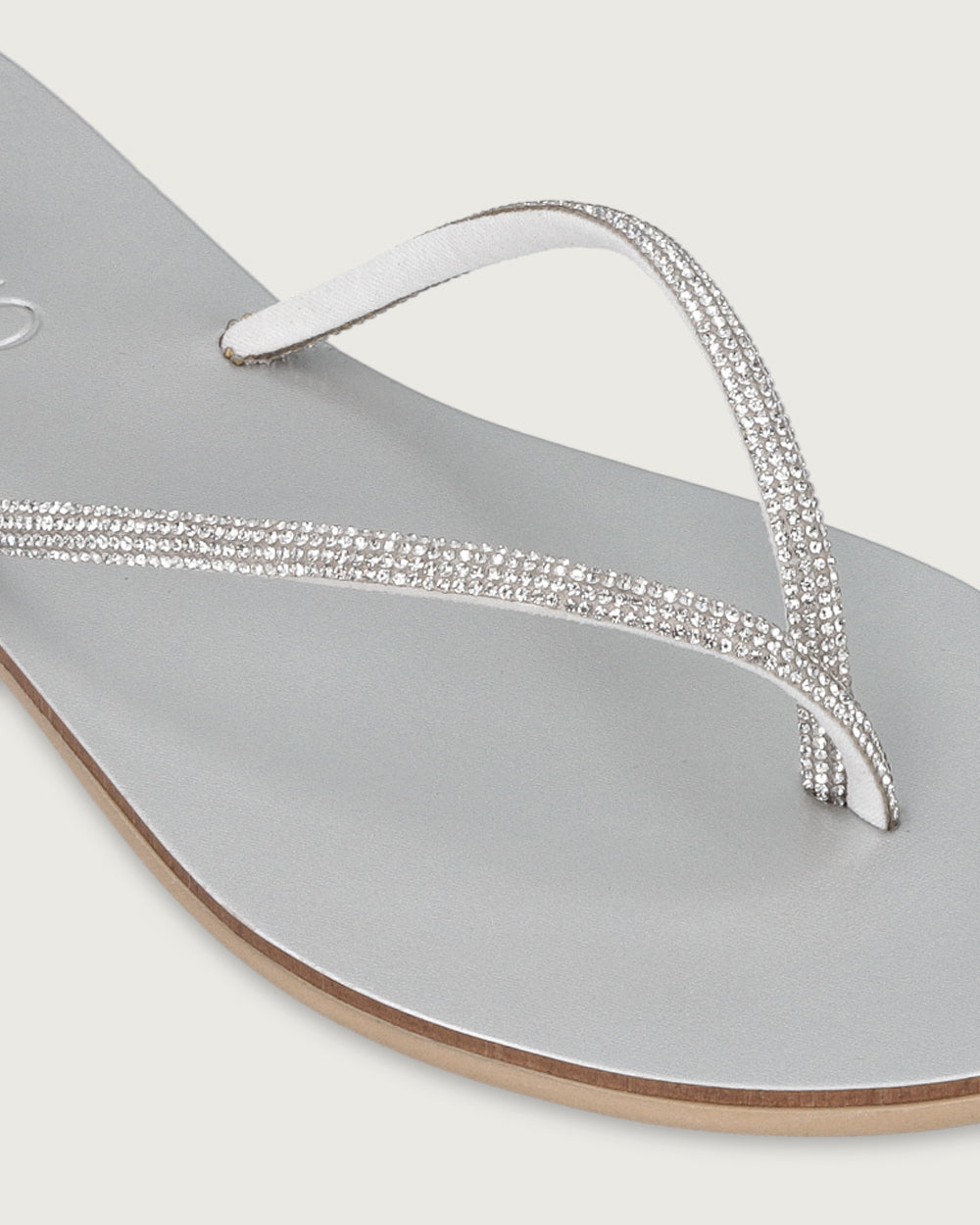 SANDALIA RODAS SILVER CON BRILLOS