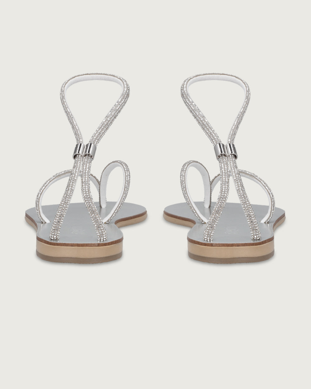 SANDALIA RODAS SILVER CON BRILLOS