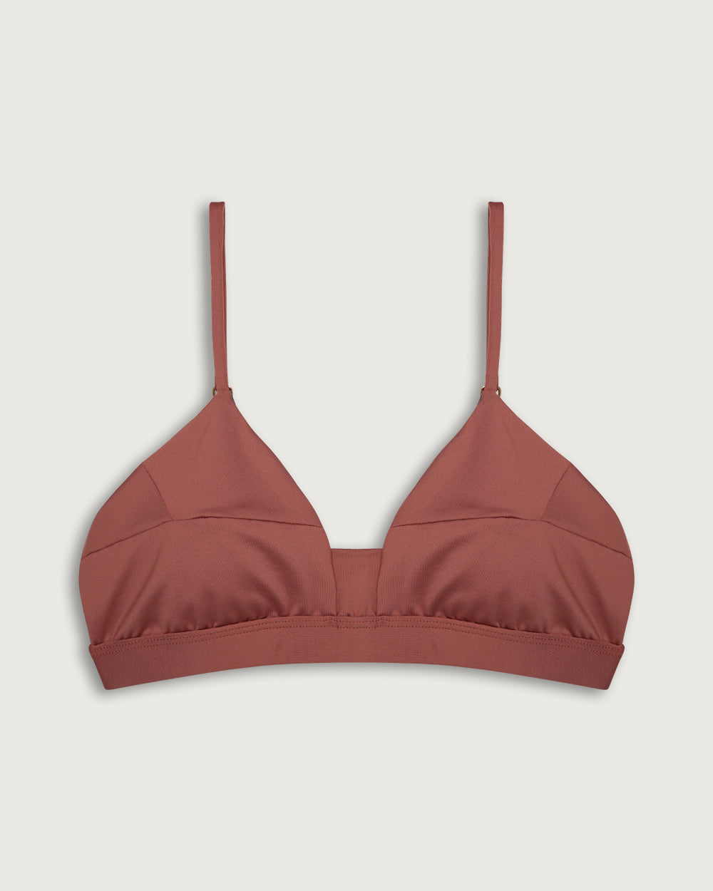 TOP RIO TRIANGULOS SHINY BROWN