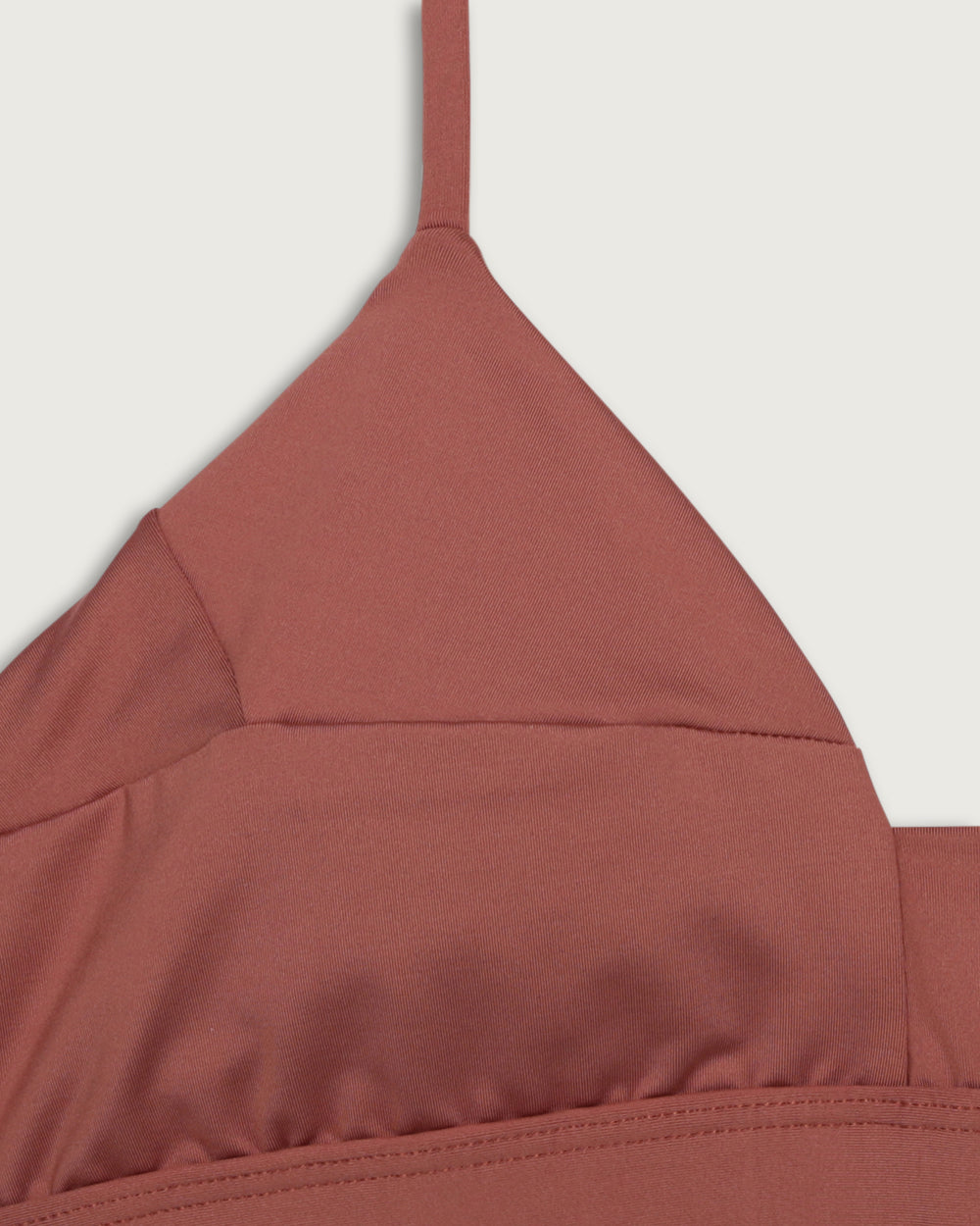 TOP RIO TRIANGULOS SHINY BROWN