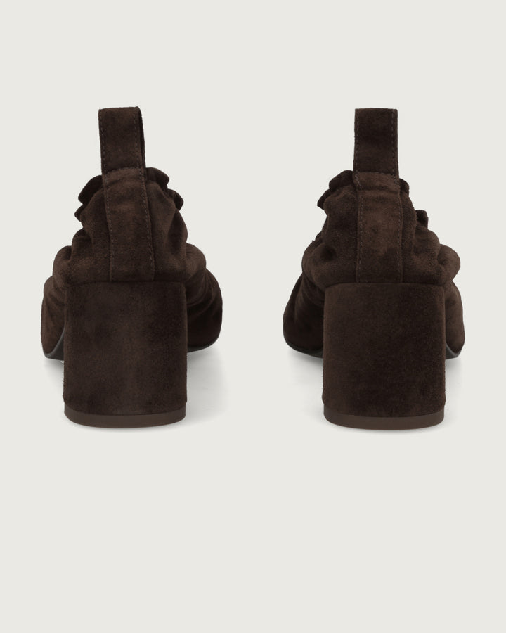 ZAPATO CON TACON SORA CHOCOLATE