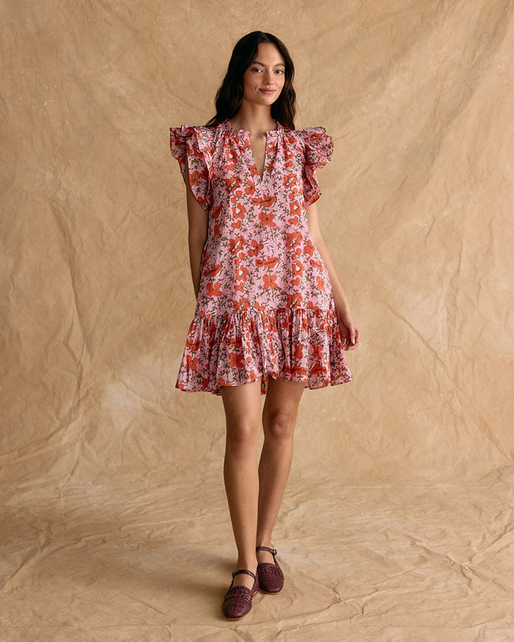 VESTIDO ANGELE PINK FLORES