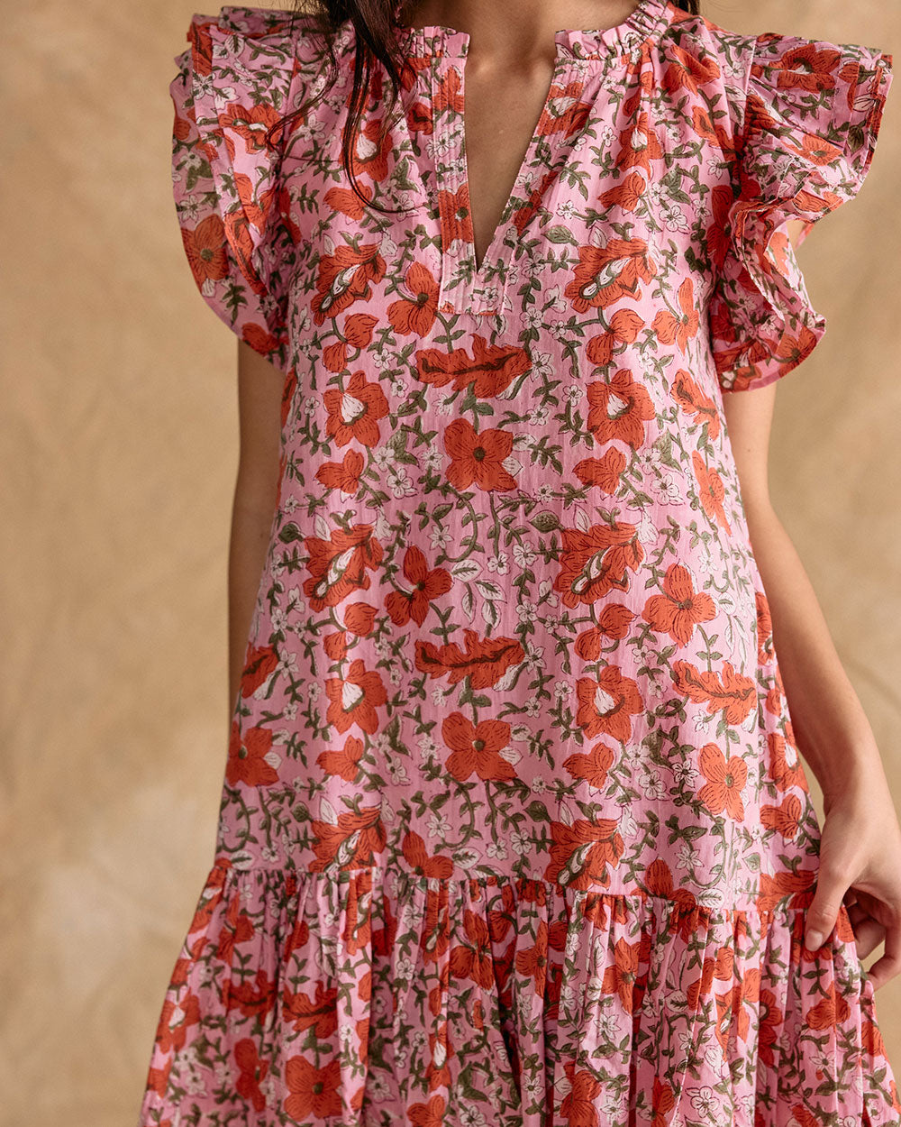 VESTIDO ANGELE PINK FLORES