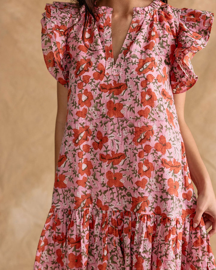 VESTIDO ANGELE PINK FLORES