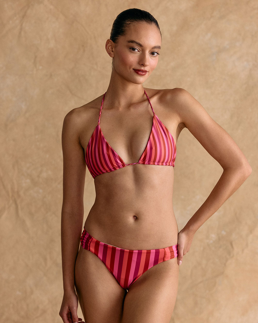 BIKINI SALINA FUCSIA STRIPES / PINK VICHY